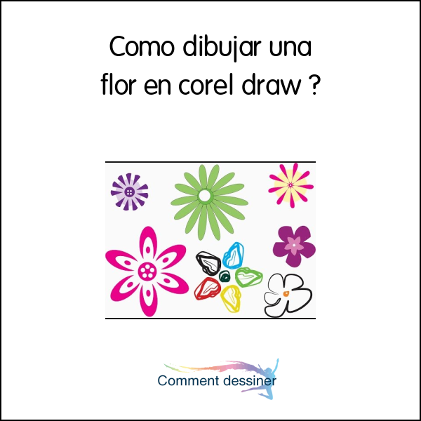 Como dibujar una flor en corel draw